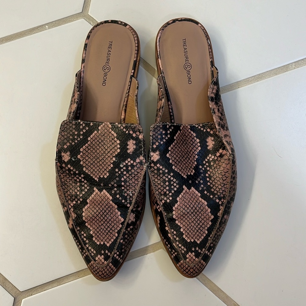 Treasure & Bond Snakeskin Mules